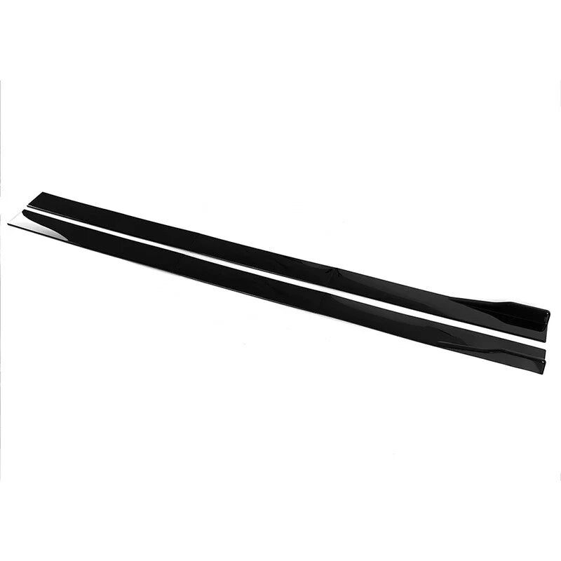 Nissan GTR R33 R34 R35 2 x 86.6" Gloss Black Side Skirt Extensions (1995-2021)