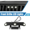 Jeep Gladiator JT 2020-2023 White & Black LED Front Grille Lights Set