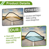 M8 / M10 Motorcycle 2 x Rear View Mirrors Polygonal Shape Silver Tone Aluminum Alloy