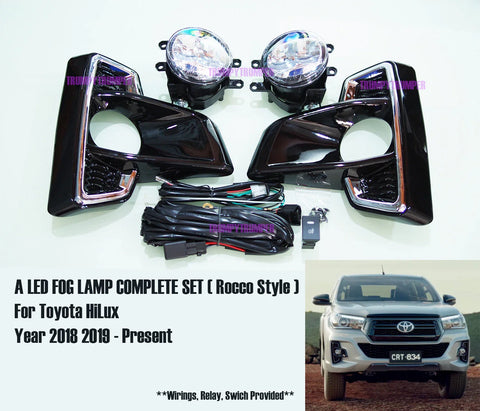 Toyota Hilux Revo Rocco Style LED Fog Lamp Set (2018-2019)