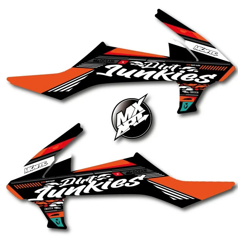 KTM 65 Wild Style Tank Radiator Shroud Graphics Stickers (2016-2023)