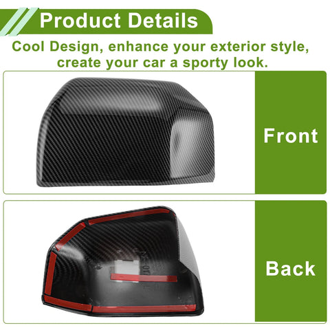 Ford F150 Black Side Mirror Cover Caps (2015-2020)