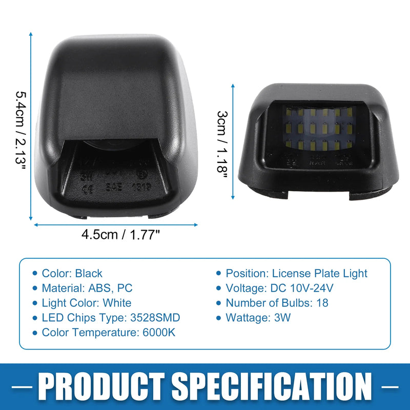 Nissan Frontier White LED License Plate Lights (2005-2019)