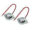 Trailer Truck Caravan Van Boat LED Number Plate Lights 12V Chrome