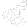 Harley CVO Road Glide Driver & Passenger Seats & Rider Backrest (09-23)
