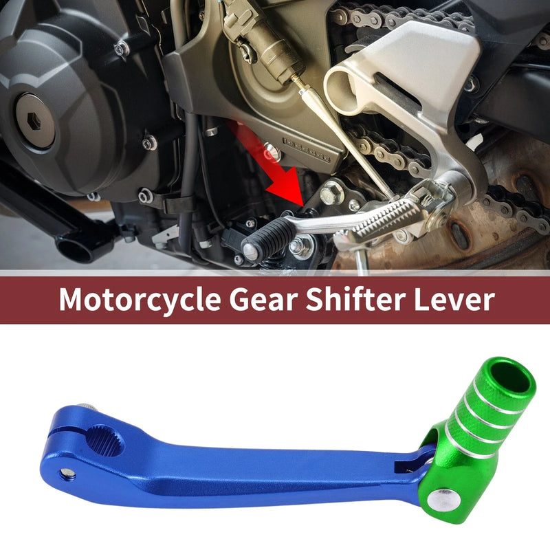 Honda CRF150F (2003-2017) Blue Green Silver Motorcycle Gear Shift Lever