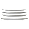 Benz C-Class Silver Front Bumper Splitter Fins Spoiler Canards (2022-2023)