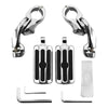 Harley Sportster Chrome 1-1/4" Adjustable Highway Short Mount Foot Pegs (2004-2023)