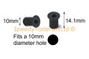 Triumph Daytona 675 10 x windshield bolts & rubber nuts (2006–2013)