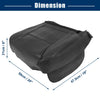 Dodge Ram Seat Bottom Cover Black Faux Leather Protector