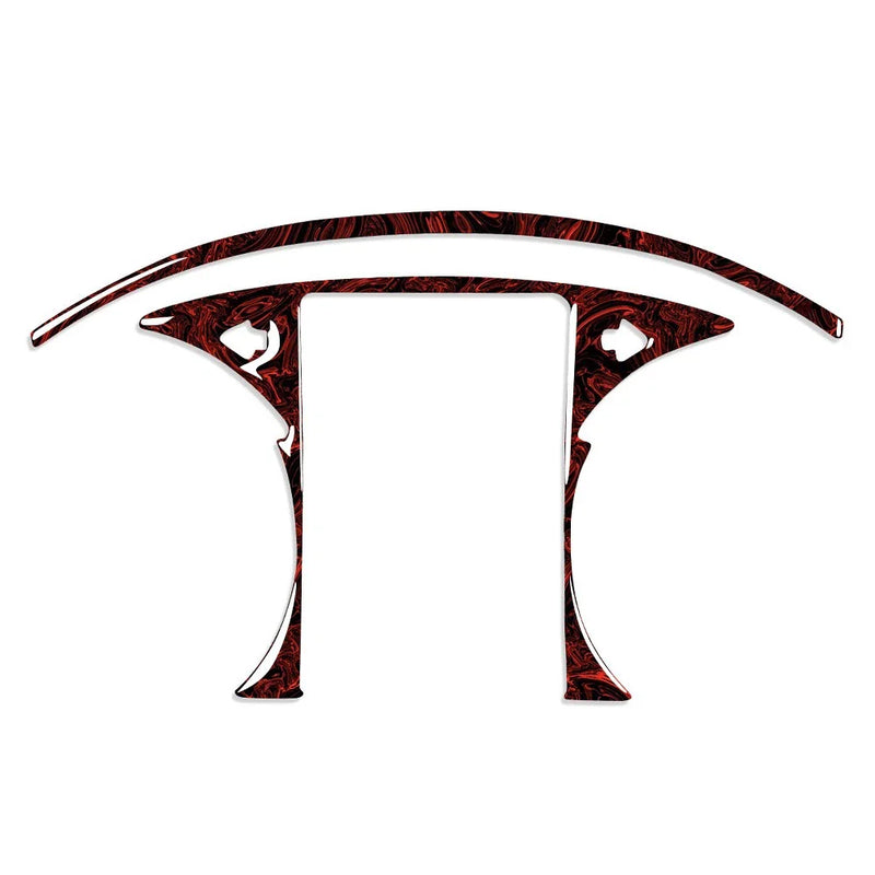 Benz C GLC Class Fire Red Speedometer Panel Cover Trim (2015-2021)