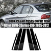 BMW 3-Series E90 Glossy Black Window Door Trim Covers (2005-2012)