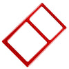 Volkswagen Passat B5 (2001-2005) Red Rear Console Panel Cover Trim