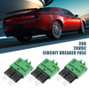 Car Marine 28V Green 3 x 30A Circuit Breaker Blade Style Fuse