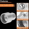 VW Touareg Wheel Lock Lug Nut Key Socket Tool (2004-2018)