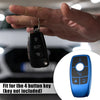 Mercedes Benz Car Key Fob Cover 4 Buttons Remote Case Blue (2017-2021)