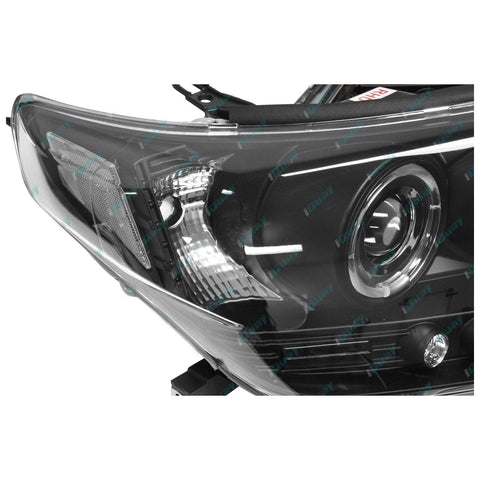 Toyota Landcruiser 200 07-15 Angel-eye Projector LED BLACK Headlights