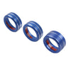 Mazda 3, CX-5 Blue AC Climate Control Knob Ring Covers (2014-2019)