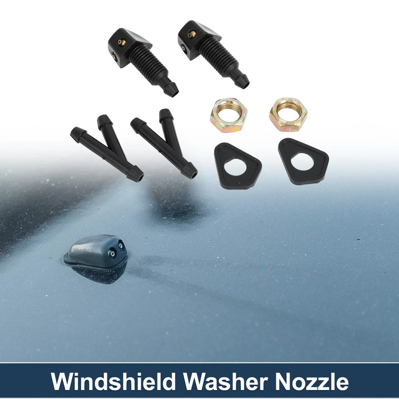 Ford Windshield Washer Nozzle & Hose Connector (1 Set)