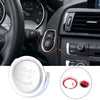 BMW 1 Series X1 X2 3 4 Series Silver Tone Start Stop Button Cap with Ring Kit
