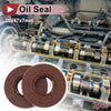 Oil Seal Rotary Shaft Seal FKM Rubber 20x47x7mm Brown 2 x Pcs