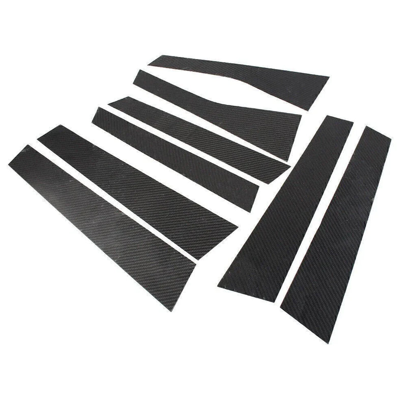 Porsche Cayenne 8x Exterior Door Window B Pillar Post Covers (2010-2017)
