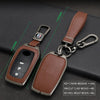 Toyota Prius Yaris Corolla Sienna Zinc Alloy Leather Car Key Fob Cover Case