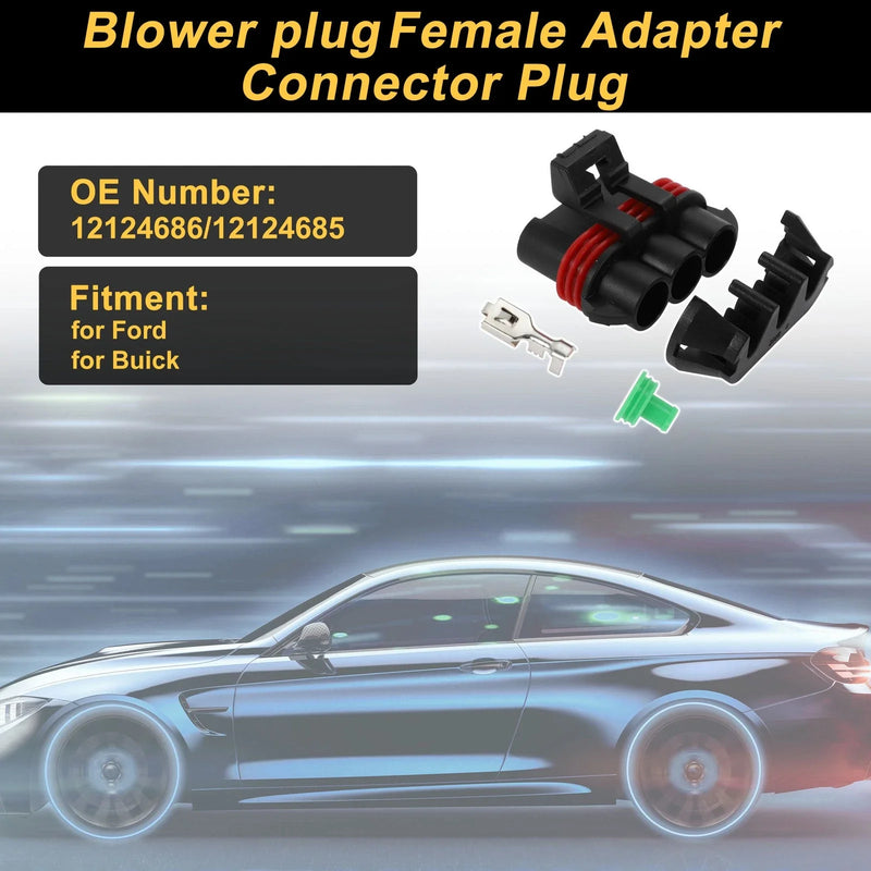 Ford Buick 3 Pins Connector Plug Adapter