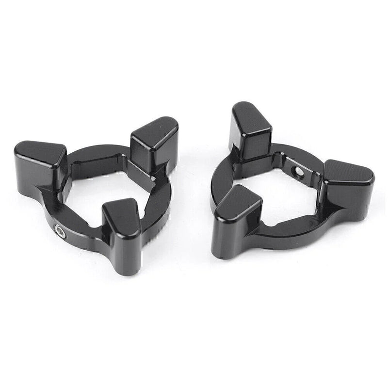 Universal Motorcycle CNC 17mm Front Anodized Fork Preload Adjusters
