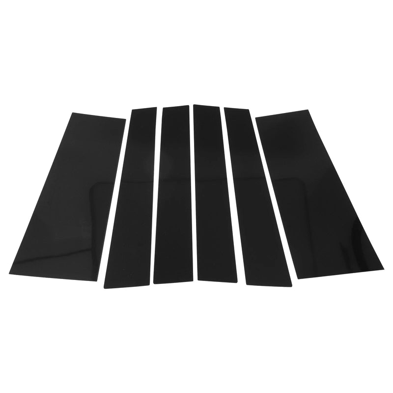 Chrysler Pacifica Black 6 x Door Pillar Window Trim (2017 - 2021)