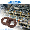 Make Model Oil Seal 2 x 25x40x7mm Brown Rotary Shaft Seal FKM Rubber