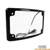 Harley Touring 7"x4" Curved License Plate Frame w/ LED Light (2009-2023)