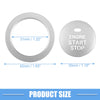 Hyundai Sonata (2011-2014) Aluminum Silver Tone Engine Ignition Button Decal