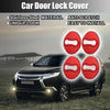 Mitsubishi 4 x Car Door Lock Latch Covers (Red)