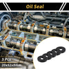 Oil Seal 20x52x8mm NBR Rubber Black 5 Pcs