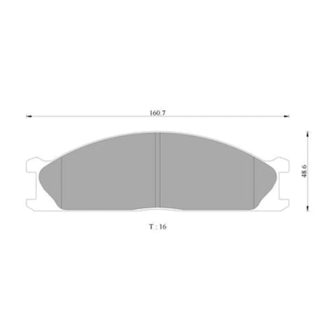Nissan Navara D21 D22 Front Disc Brake Pads Set (1992-2016)