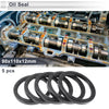 Oil Seal Rotary Shaft Seal Nitrile Rubber 90x110x12mm Black 5 Pcs