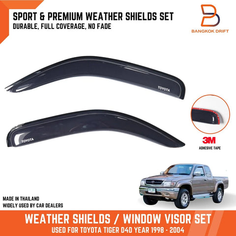Toyota Hilux Weather Shield Window Visor Rain Guard (1997-2004)