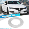 Car Motorcycle Decorative Strips Waterproof Silver Tone