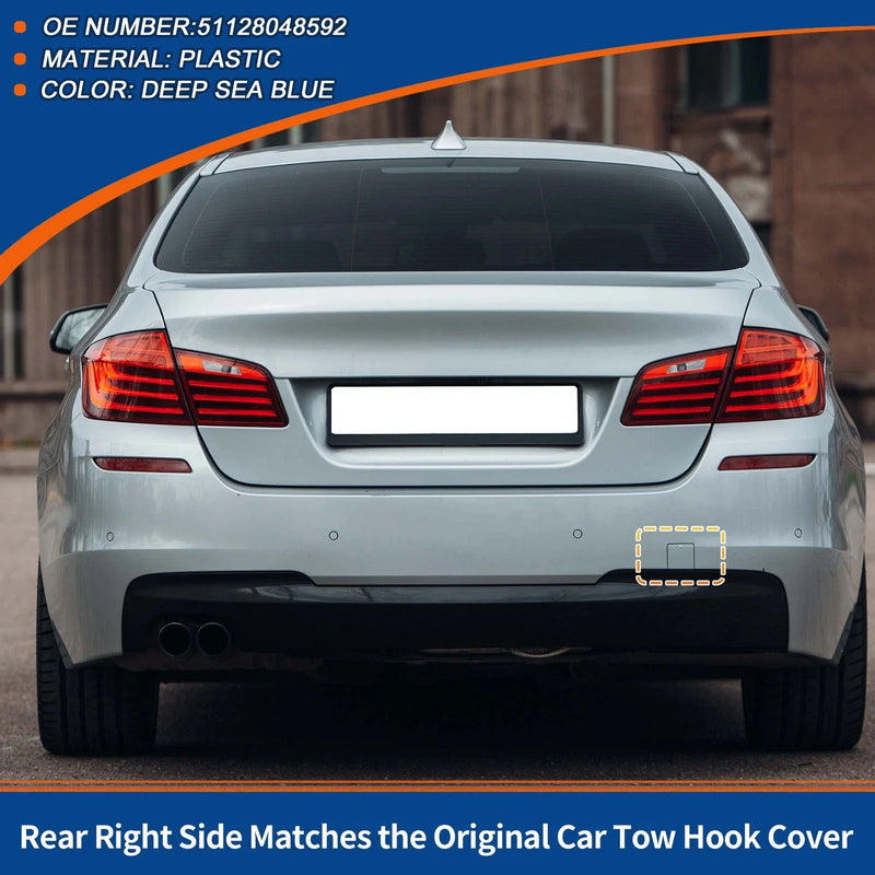 BMW 5 Series F10 Deep Sea Blue Tow Hook Cover