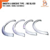 Ford Ranger T6 PX1 XLT XL XLS Wildtrak 18G Silver Fender Flares (12-15)