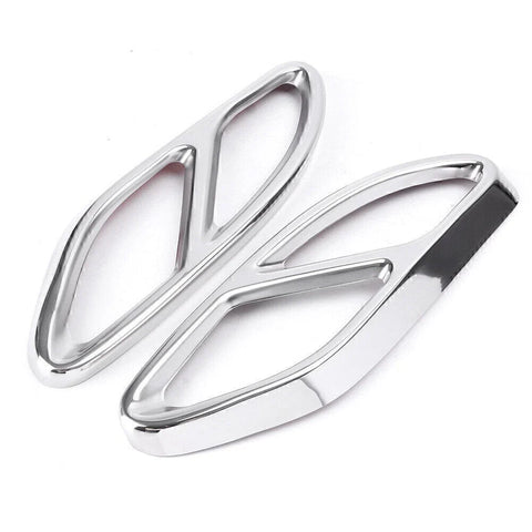 Mercedes Benz E-Class Rear Cylinder Exhaust Pipe Covers (2014-2020)