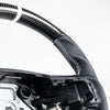 Ford F150 F250 F350 Carbon Flat Bottom Leather Steering Wheel (15-22)