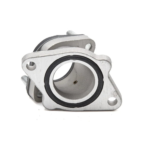 GN 125 Silver Tone Intake Manifold Carburetor Interface Connector
