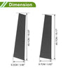 Dodge Ram (2009 - 2018) CF Pattern Black 4 Pcs Pillar Window Trim