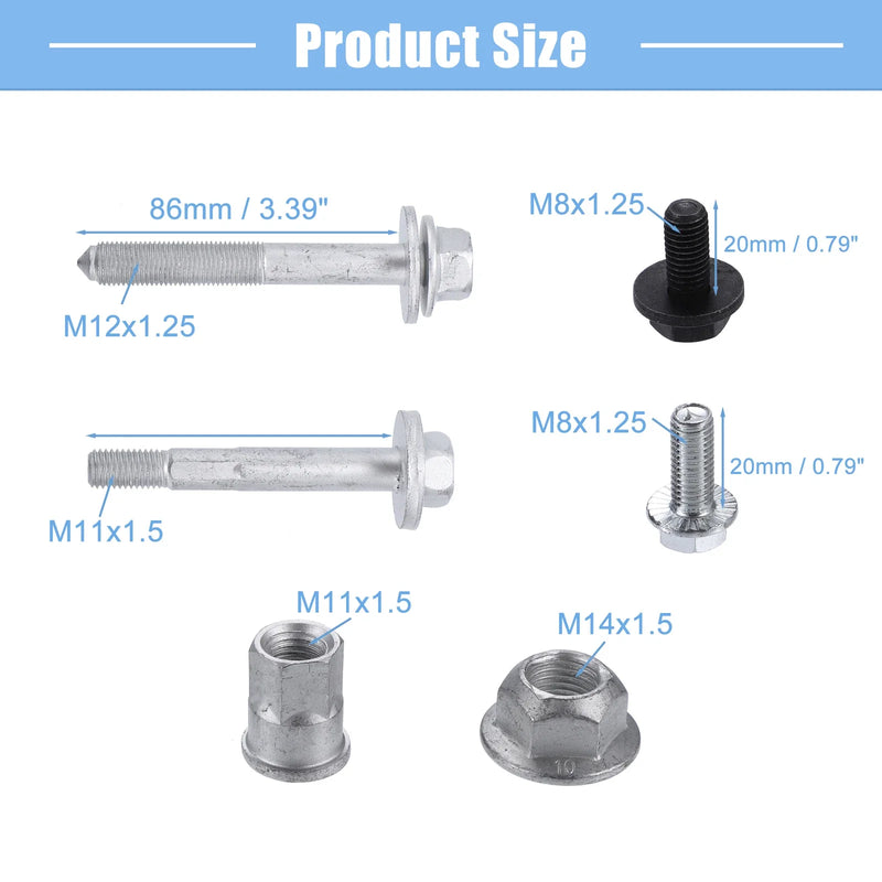 Jeep Compass Patriot Set Rear Crossmember Subframe Bolt (2007-2017)