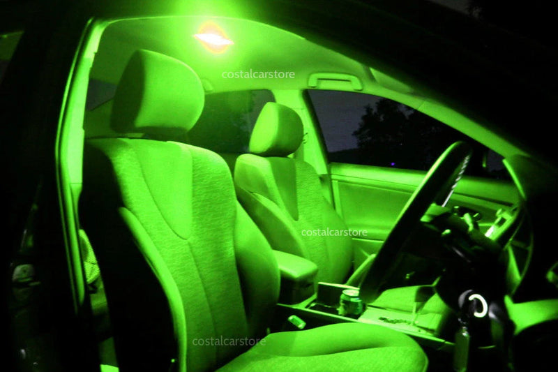 Kia Rio Bright Green LED Interior Light Kit (2005-2011)