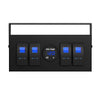 Boat Car RV SUV 4 Gang Rocker Switch Box 12V/24V ON Off w/ Voltmeter