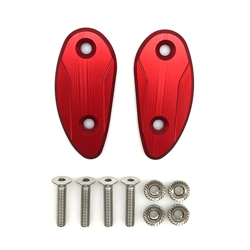 Honda CBR1000RR (2020-2023) Red Rear Mirror Block Off Base Plates