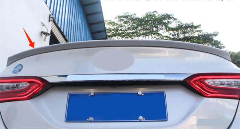 Toyota Camry Sedan Pearl White Rear C Style Spoiler Wing (2018-2024)